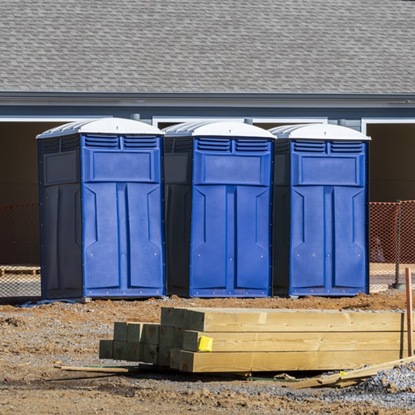 what is the maximum capacity for a single portable restroom in South Acomita Village New Mexico